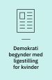 Demokrati begynder med ligestilling for kvinder. Interview ved Christian Monggaard I: Strip!. Nr. 40 (2207), side 16-20