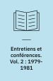 Entretiens et conférences I+II