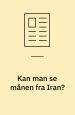 Kan man se månen fra Iran