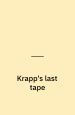 Krapps last tape and other dramatic pieces