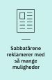 Sabbatårene reklamerer med så mange muligheder