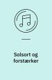 Solsort og forstærker. Melodika