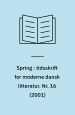 Spring. Tidsskrift for moderne dansk litteratur, nr. 16. Søren Ulrik Thomsen